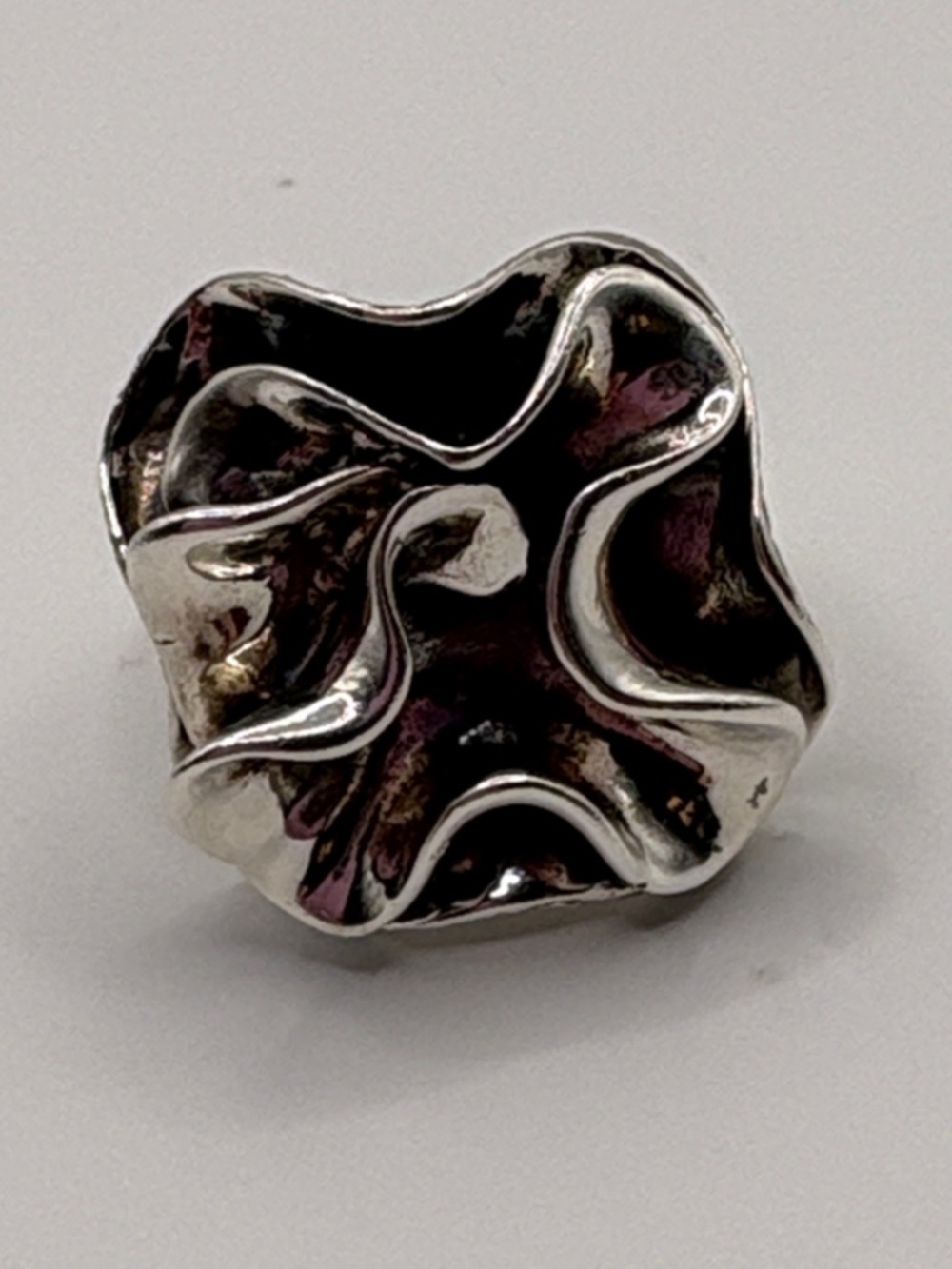 Silpada Sculpted Sterling Silver Organic Wave Ring 925 Size 7